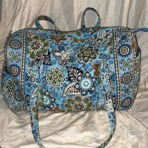 Vera Bradley Blue Floral Travel Bag